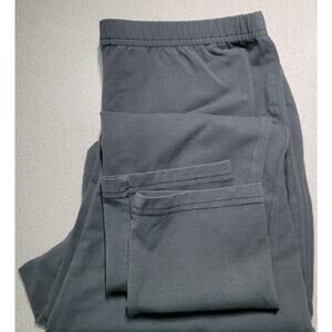 Women With Control Gray Flat Front Legging Large Soft Lightweight Pull On